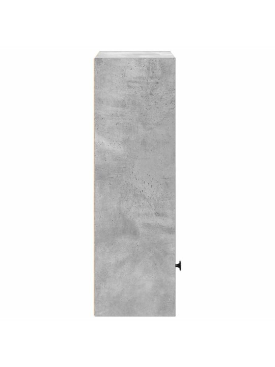 Kirjahylly betoninharmaa 31x24x77 cm tekninen puu