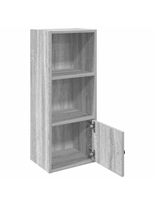 Kirjahylly harmaa sonoma 31x24x77 cm tekninen puu