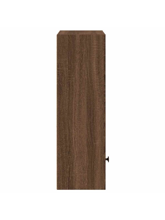 Kirjahylly ruskea tammi 31x24x77 cm tekninen puu