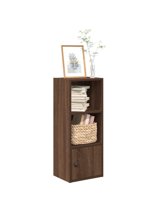 Kirjahylly ruskea tammi 31x24x77 cm tekninen puu