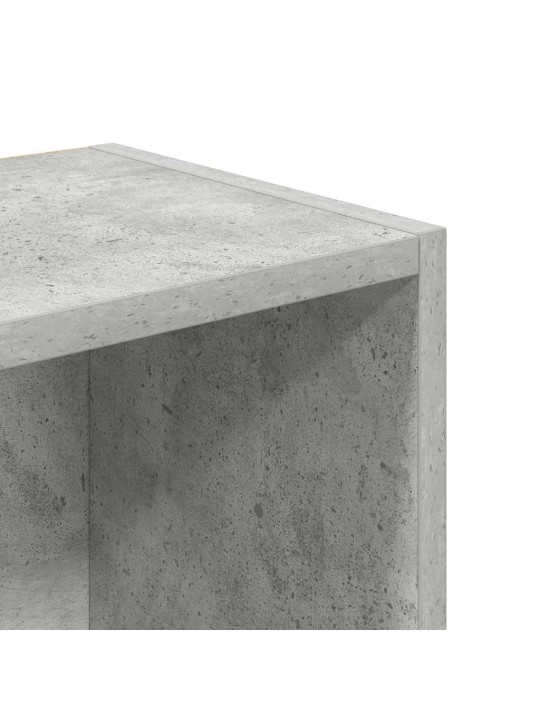 Kirjahylly betoninharmaa 31x24x102 cm tekninen puu