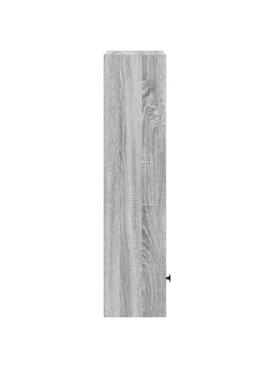 Kirjahylly harmaa sonoma 31x24x102 cm tekninen puu