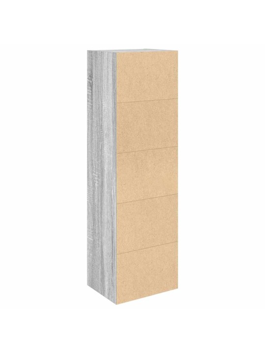 Kirjahylly harmaa sonoma 31x24x102 cm tekninen puu