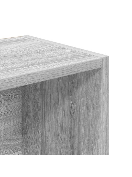 Kirjahylly harmaa sonoma 31x24x102 cm tekninen puu