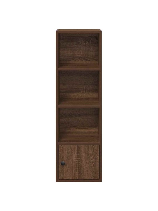 Kirjahylly ruskea tammi 31x24x102 cm tekninen puu