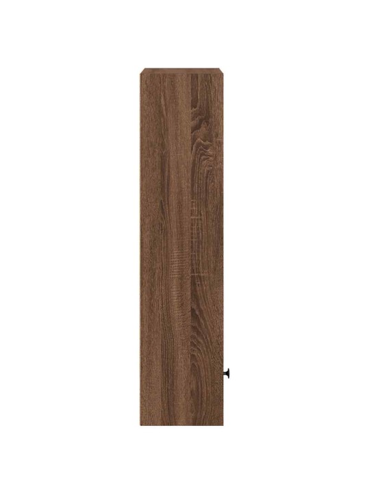 Kirjahylly ruskea tammi 31x24x102 cm tekninen puu