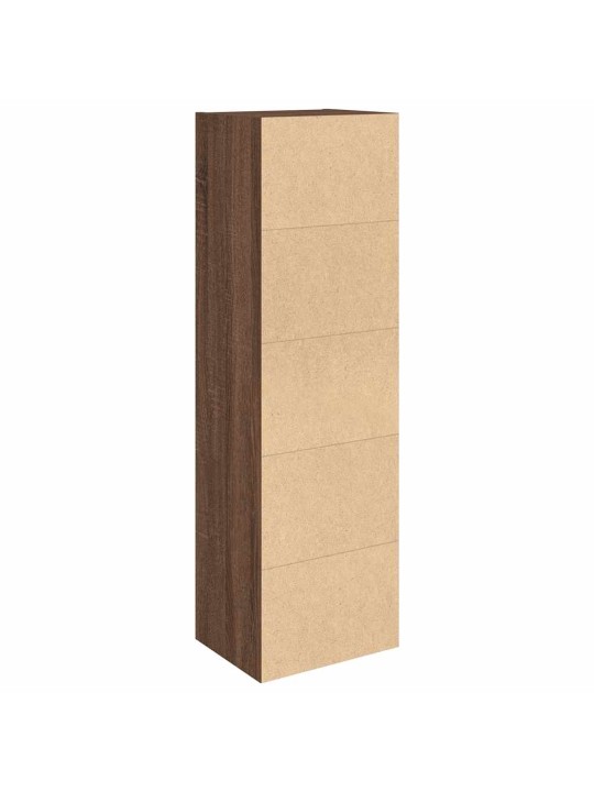 Kirjahylly ruskea tammi 31x24x102 cm tekninen puu