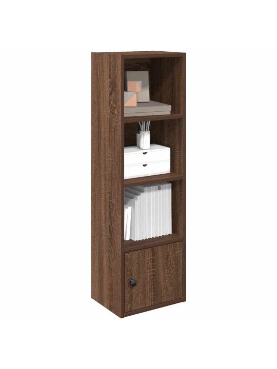 Kirjahylly ruskea tammi 31x24x102 cm tekninen puu