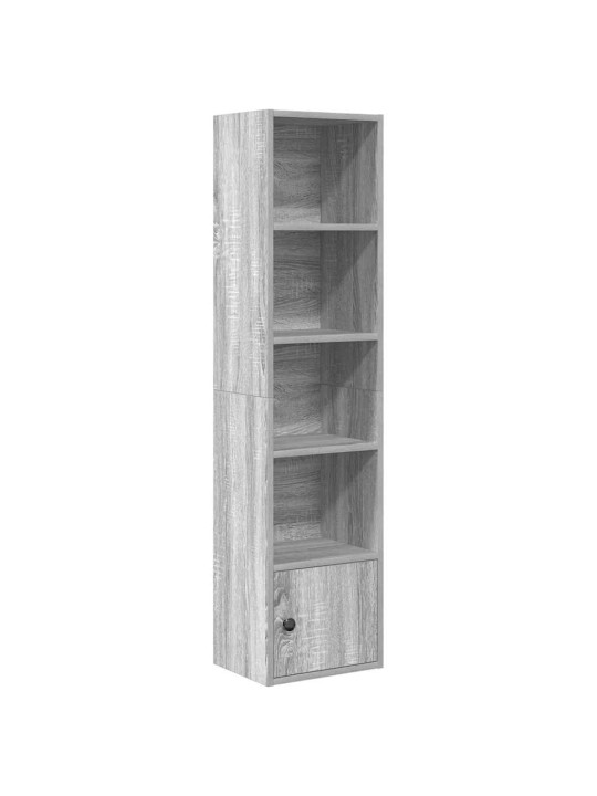 Kirjahylly harmaa sonoma 31x24x127 cm tekninen puu