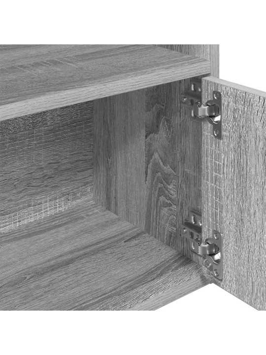 Kirjahylly harmaa sonoma 31x24x127 cm tekninen puu