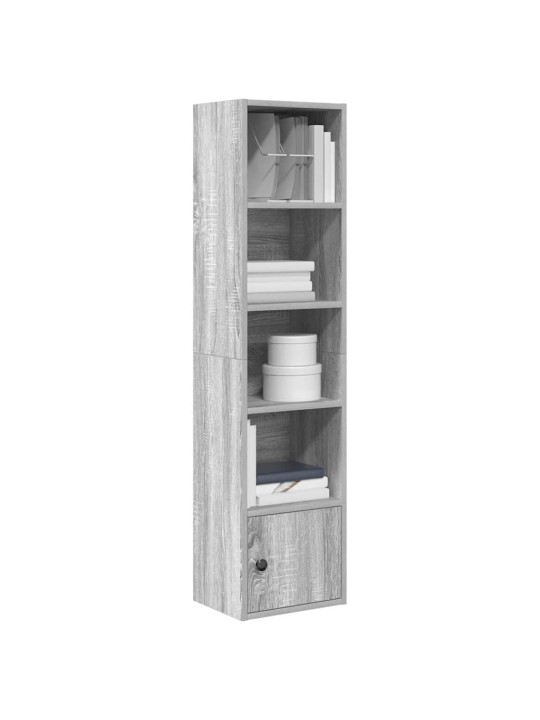 Kirjahylly harmaa sonoma 31x24x127 cm tekninen puu