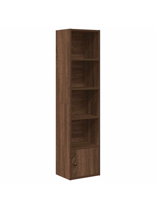 Kirjahylly ruskea tammi 31x24x127 cm tekninen puu