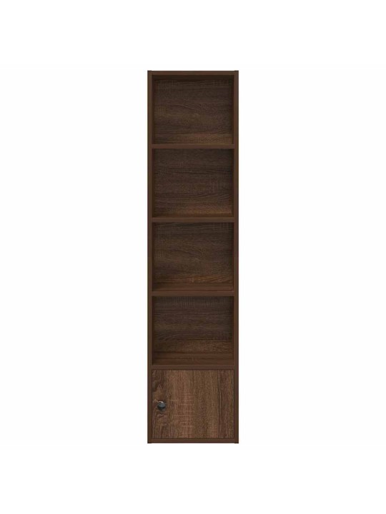 Kirjahylly ruskea tammi 31x24x127 cm tekninen puu