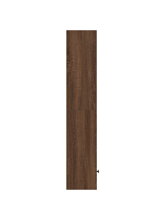 Kirjahylly ruskea tammi 31x24x127 cm tekninen puu