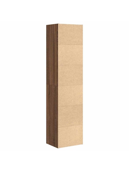Kirjahylly ruskea tammi 31x24x127 cm tekninen puu