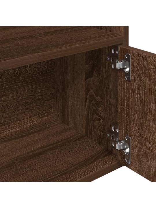 Kirjahylly ruskea tammi 31x24x127 cm tekninen puu