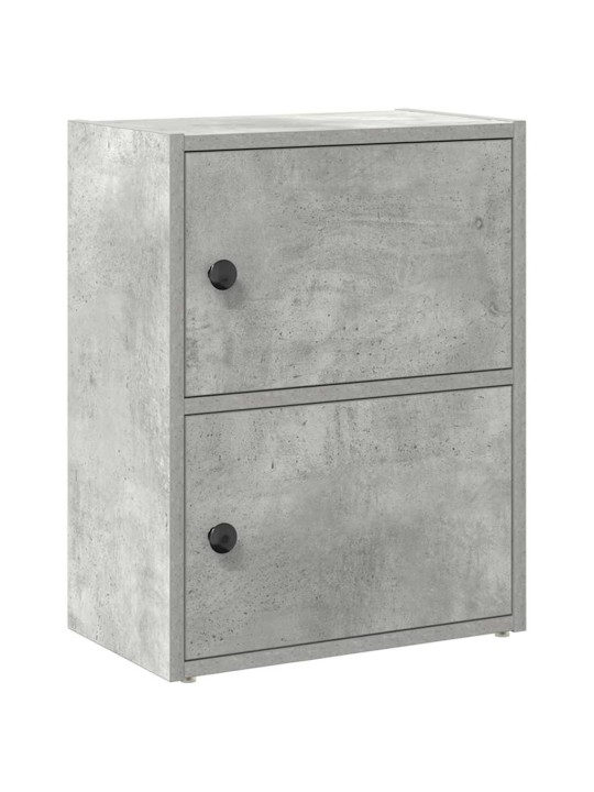 Kirjahylly betoninharmaa 40x24x52 cm tekninen puu