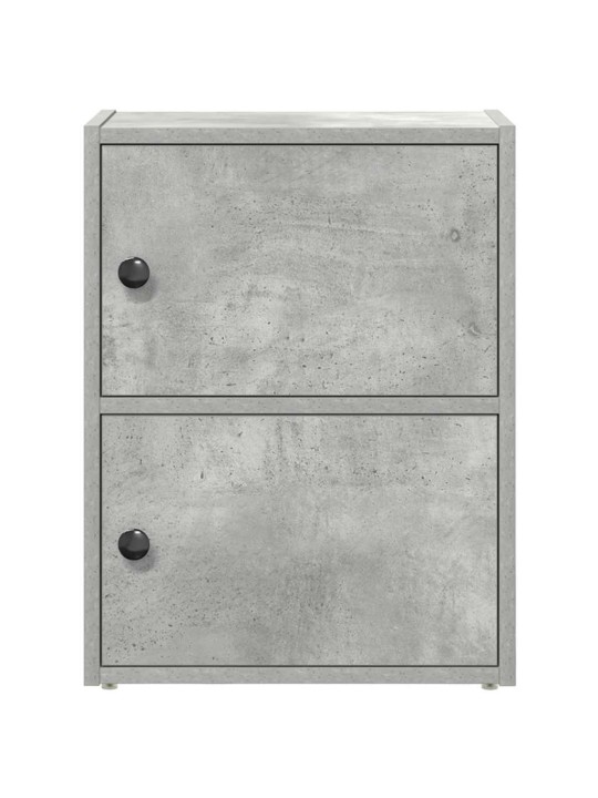Kirjahylly betoninharmaa 40x24x52 cm tekninen puu