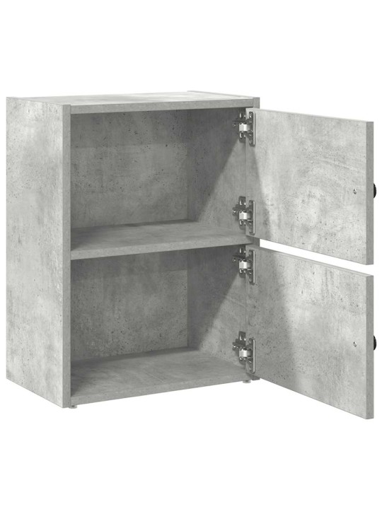 Kirjahylly betoninharmaa 40x24x52 cm tekninen puu