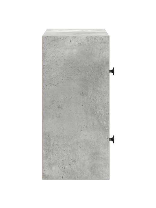 Kirjahylly betoninharmaa 40x24x52 cm tekninen puu