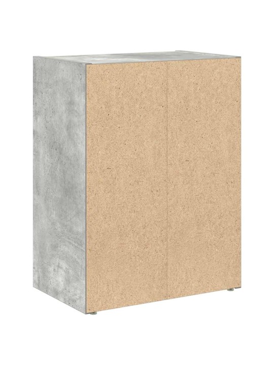 Kirjahylly betoninharmaa 40x24x52 cm tekninen puu