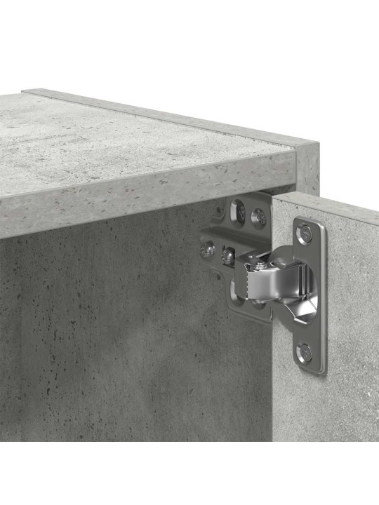 Kirjahylly betoninharmaa 40x24x52 cm tekninen puu