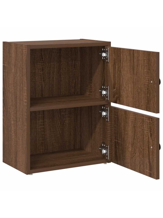 Kirjahylly ruskea tammi 40x24x52 cm tekninen puu