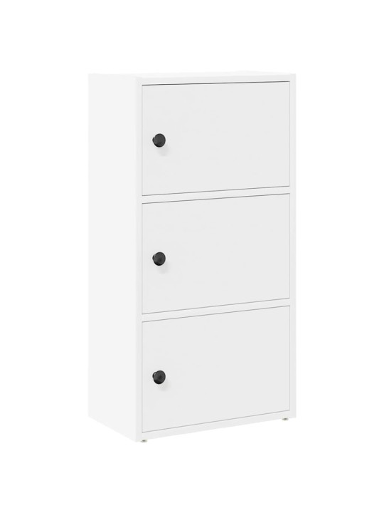 Kirjahylly valkoinen 40x24x77 cm tekninen puu