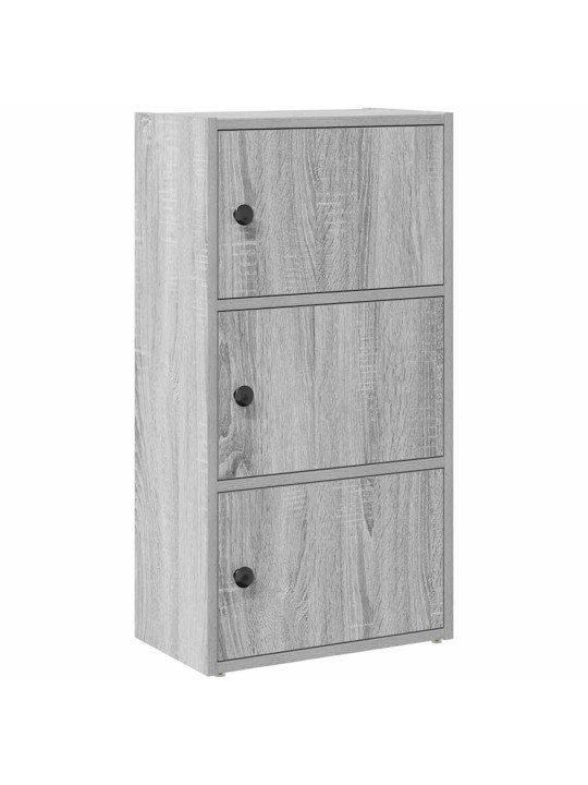 Kirjahylly harmaa sonoma 40x24x77 cm tekninen puu