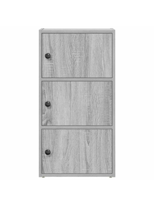 Kirjahylly harmaa sonoma 40x24x77 cm tekninen puu