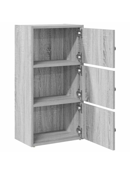 Kirjahylly harmaa sonoma 40x24x77 cm tekninen puu