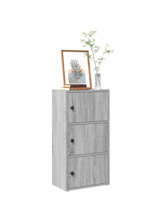 Kirjahylly harmaa sonoma 40x24x77 cm tekninen puu