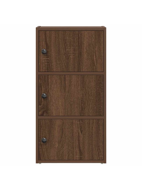 Kirjahylly ruskea tammi 40x24x77 cm tekninen puu