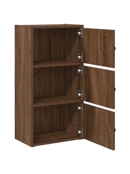 Kirjahylly ruskea tammi 40x24x77 cm tekninen puu
