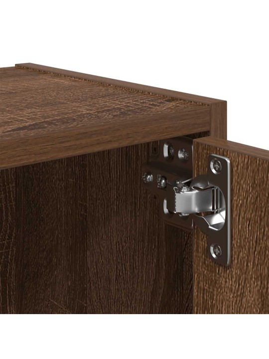 Kirjahylly ruskea tammi 40x24x77 cm tekninen puu