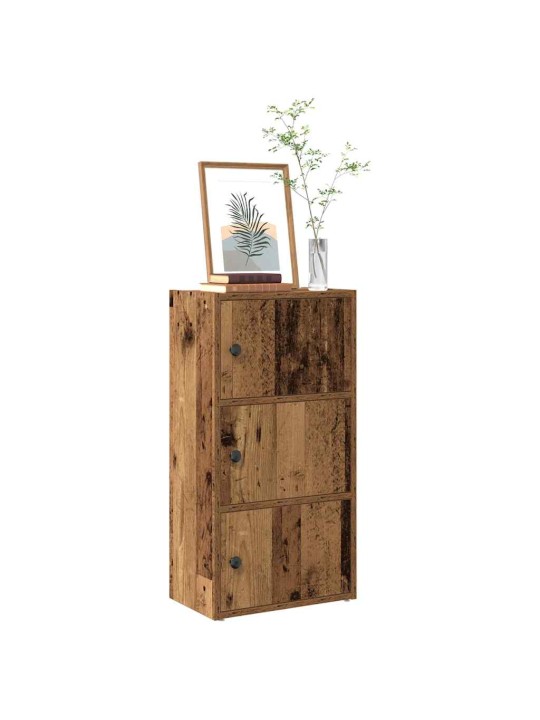 Kirjahylly vanha puu 40x24x77 cm tekninen puu