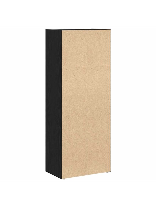 Kirjahylly musta tammi 40x24x102 cm tekninen puu