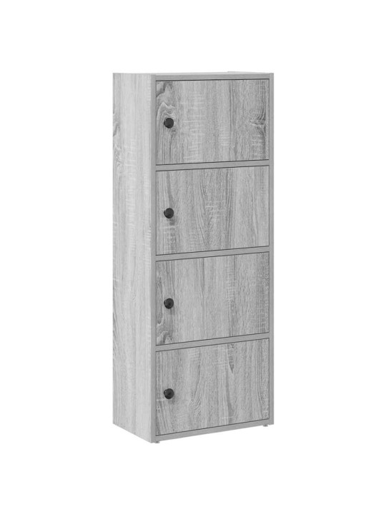 Kirjahylly harmaa sonoma 40x24x102 cm tekninen puu