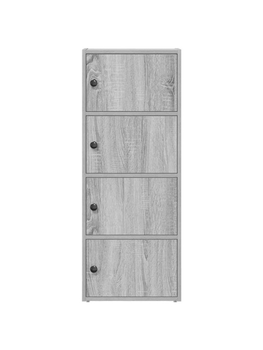 Kirjahylly harmaa sonoma 40x24x102 cm tekninen puu