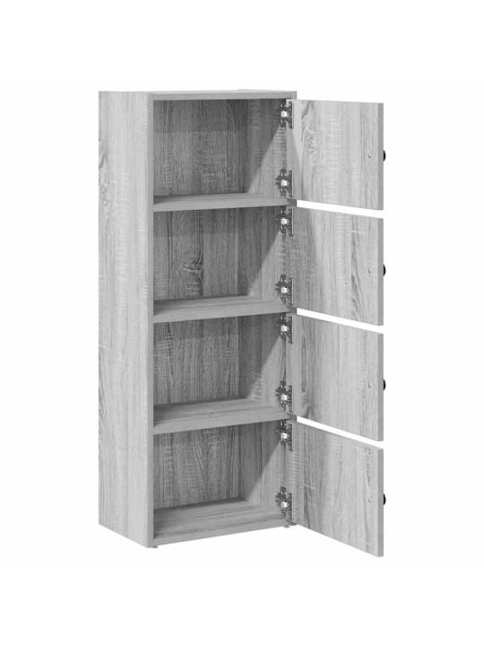 Kirjahylly harmaa sonoma 40x24x102 cm tekninen puu