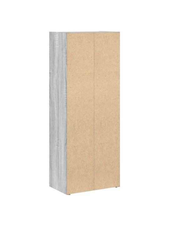 Kirjahylly harmaa sonoma 40x24x102 cm tekninen puu