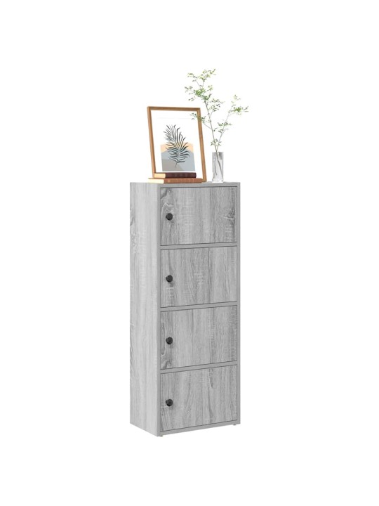 Kirjahylly harmaa sonoma 40x24x102 cm tekninen puu