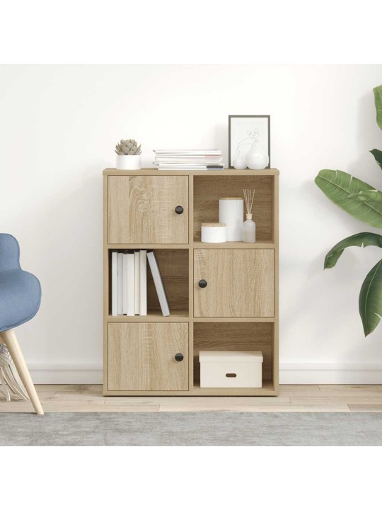 Kirjahylly sonoma oak 60x24x76,5 cm engineered wood