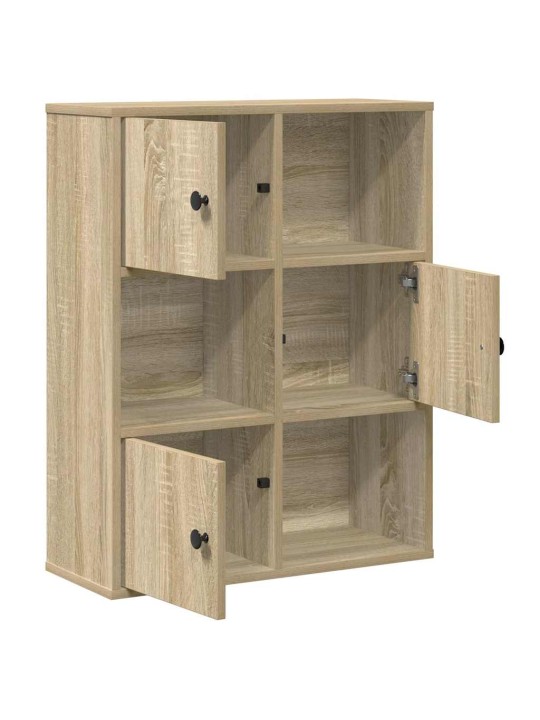 Kirjahylly sonoma oak 60x24x76,5 cm engineered wood