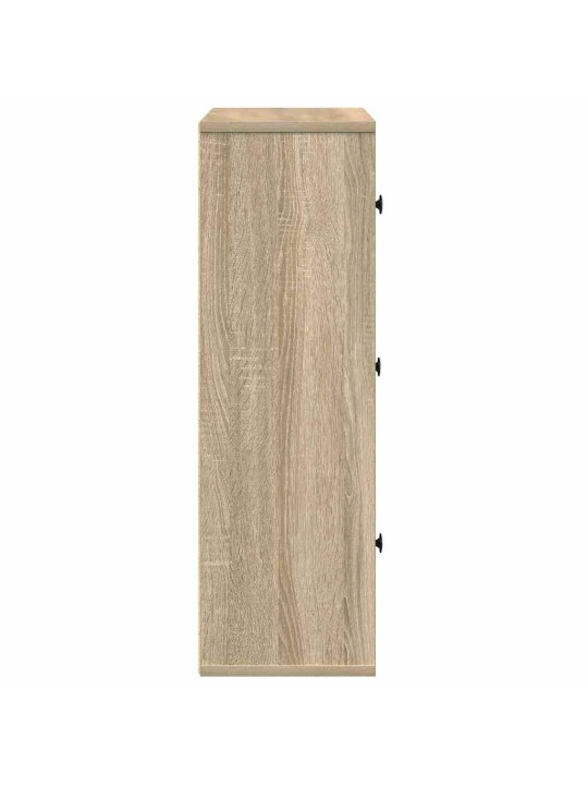 Kirjahylly sonoma oak 60x24x76,5 cm engineered wood