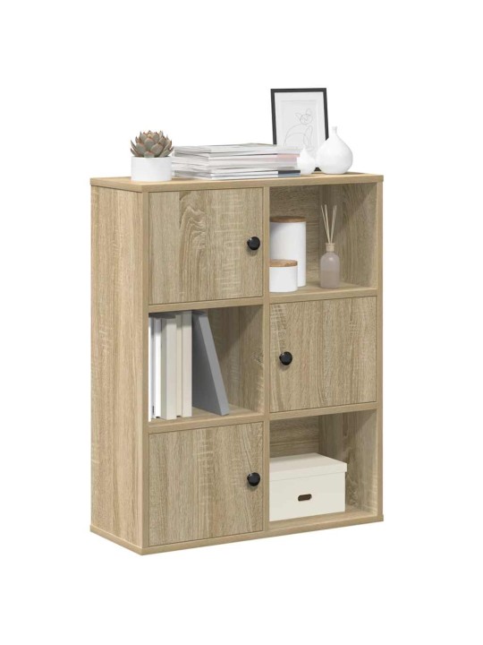 Kirjahylly sonoma oak 60x24x76,5 cm engineered wood