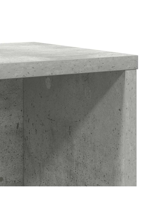 Kirjahylly betoninharmaa 60x24x76,5 cm tekninen puu