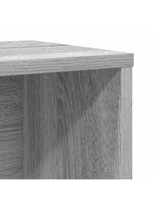 Kirjahylly harmaa sonoma 60x24x76,5 cm tekninen puu