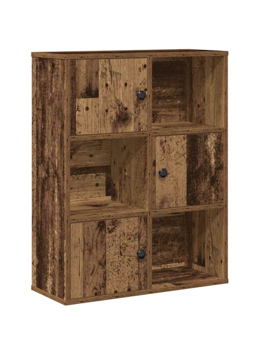 Kirjahylly vanha puu 60x24x76,5 cm tekninen puu