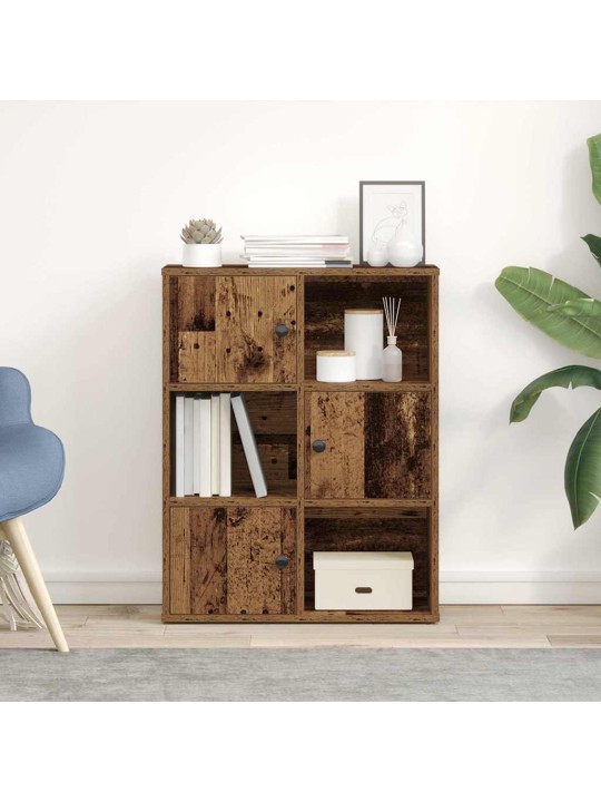 Kirjahylly vanha puu 60x24x76,5 cm tekninen puu